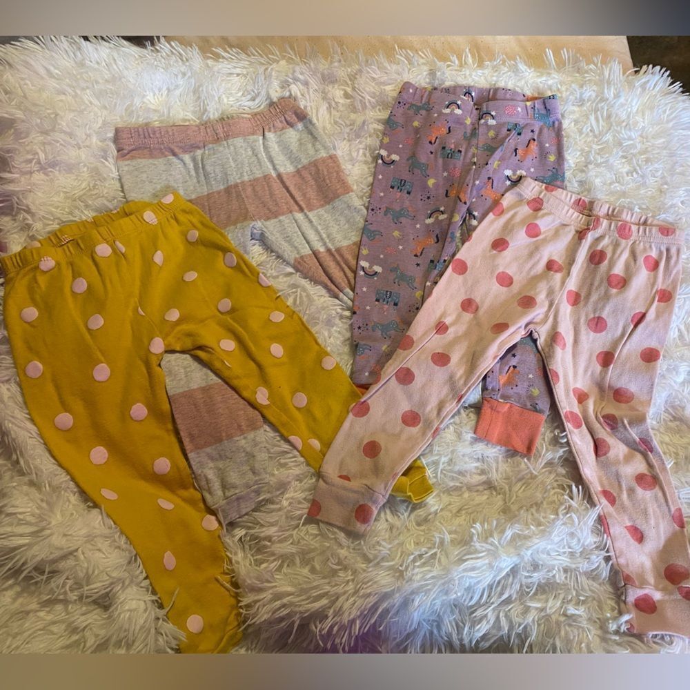 Bundle (4) Pairs Carter’s Toddler 2T & 24M Pants